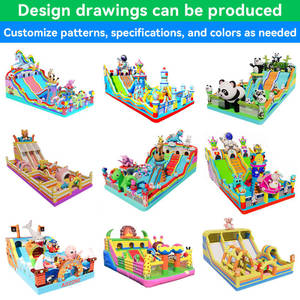 Parc de jeux gonflables extérieur pour enfants, trampolines gonflables, châteaux gonflables, jeux gonflables de divertissement en gros - Product Image 4