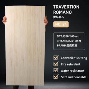 Panel de Pared de Piedra Flexible con Textura Artística MCM - Acabado de Piedra Lineal Artístico de Lujo Ligero, Impermeable, para Interiores, Hoteles y <span class=keywords><strong>Cocinas</strong></span> - Product Image 4