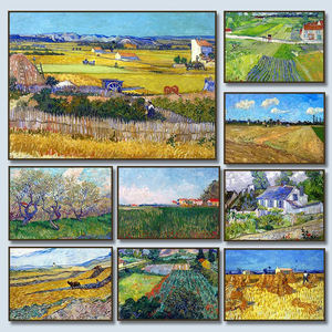 Reproducción de Obra de Arte de Paisaje Impresionista para Decoración del Hogar, Óleo sobre Lienzo Hecho a Mano, Cosecha, Famosas Pinturas de Calidad del Museo <span class=keywords><strong>Van</strong></span> <span class=keywords><strong>Gogh</strong></span> - Product Image 6