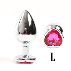 Jouets sexuels pour adultes en acier inoxydable, plusieurs couleurs, en forme <span class=keywords><strong>de</strong></span> cœur, <span class=keywords><strong>plug</strong></span> métallique, <span class=keywords><strong>anal</strong></span> - Product Image 5