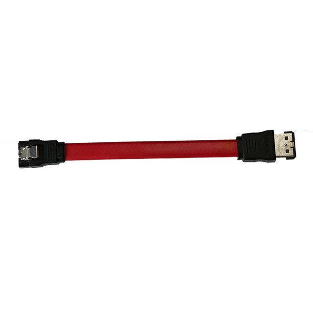 HJX ESATA External Cable Adapter 7 Pin Male Converter SATA3.0 Interface 150mm Length Red Color RoHS/Reach Certified in Stock