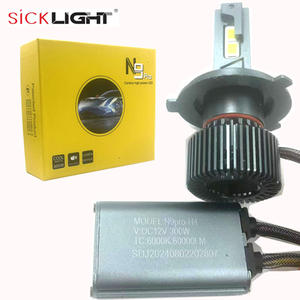 N9 PRO 150W-300W 30000Lm Tres tubos de cobre Led H1 H3 H4 H7 H11 Bombilla de faro Led 4575 CSP 6000K 9005 9006 9012 Luz Led para coche - Product Image 6