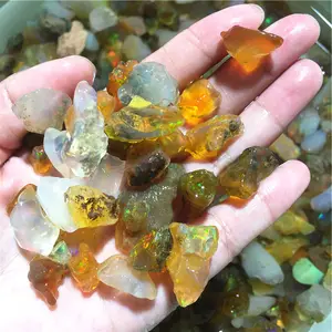 High quality natural crystal raw Ethiopian fire opals rough stone for healing