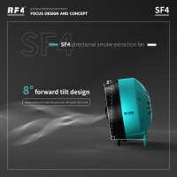Ventilateur extracteur de fumée pour téléphones mobiles RF4 SF4, élimination rapide de la fumée, aspiration puissante, purification efficace, protection de la santé, téléphone