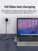 Adaptor Hub USB Tipe C 2 in 1, Pengisian Daya USB-C PD, USB3.0, Docking Station Thunderbolt 3 untuk Macbook Pro
