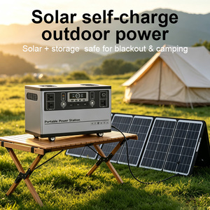 Centrales Électriques Portables 3000W 3000Wh LiFePO4 MPPT Solaire 36-80V 30A Onde Sinusoïdale Pure AC 220V pour Sauvegarde Domestique et Démarreur de Secours - Product Image 2