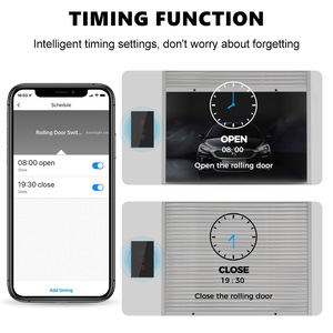 Interrupteur de porte de garage Wifi Graffiti, 10A AC 100-240V, fonction de synchronisation, télécommande pour porte à enroulement, compatible Alexa - Product Image 1