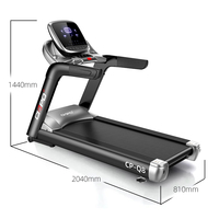 Caminadora Comercial CIAPO Q8, Motor de CA de 5.5 HP, Amplia Área de Carrera, Caminadora de Gimnasio