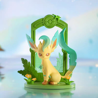 Pokemo Genuine Funsim Let's Go Eevee Blind Box 9 Boxe Set Figurine tendance de dessin animé en édition limitée en échelle 1/12, boîte mystère