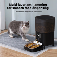 Distributeur automatique intelligent pour animaux de compagnie, double bol, grande capacité, machine d'alimentation quantitative programmable par Wi-Fi pour chats et chiens