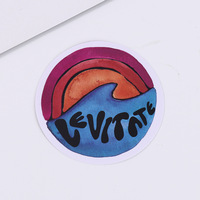 Pegatinas de vinilo troqueladas personalizadas, Pegatinas transparentes adhesivas impermeables para logotipo de empresa para velas, marcos de fotos artesanales