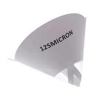 Filtre à peinture jetable blanc de 238 mm, grain 120, grand format, pour éliminer les grumeaux de peinture, accessoires de peinture