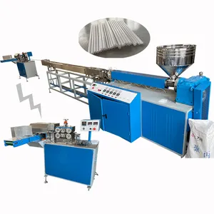 Colored Plastic Sticks Extrusion Machine PLA Straw Extruder for Drinking 1000pcs/min Colored PP Straw Extrusion Machine