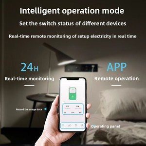 Tuya Wifi chuyển đổi thông minh 63A ngắt mạch với điều khiển bằng giọng nói mini di động điều khiển từ xa hẹn giờ nhựa chuyển đổi không khí Power Meter - Product Image 3