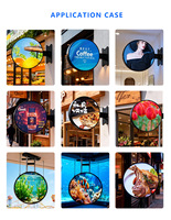 Écran LED rond personnalisé P2 P2.5 P3 P4 P5 avec affichage double face et simple face, mur vidéo LED de forme ronde