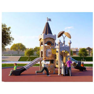 Juego infantil para exteriores: tobogán de plástico, <span class=keywords><strong>columpio</strong></span> <span class=keywords><strong>y</strong></span> <span class=keywords><strong>trampolín</strong></span> para escuelas <span class=keywords><strong>y</strong></span> jardines - Product Image 4