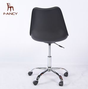 Muebles de oficina de diseño Simple, <span class=keywords><strong>silla</strong></span> giratoria de <span class=keywords><strong>escritorio</strong></span>, comedor, pata de acero, asiento de plástico, moderna, giratoria, ordenador, oficina, <span class=keywords><strong>tulip</strong></span>án - Product Image 2