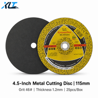 Disque de découpe métallique en gros de 4,5 pouces (115x1,2x22,2 mm) – Meule abrasive pour meuleuse d'angle, coupe acier inoxydable, OEM