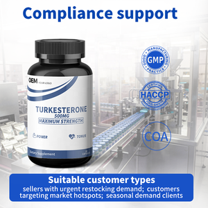 Cápsulas de Turkesterona de Marca Privada OEM, Suplemento Dietético para Promover la Fuerza, Fórmula y Empaque Personalizados, Ventaja de Costo al por Mayor - Product Image 6
