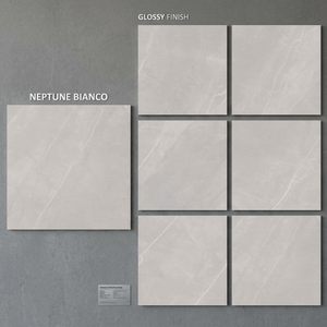 กระเบื้องพอร์ซเลนเคลือบเงาสีเทาหินอ่อน Foshan Onyx Anini Grey ขนาด 800x800 มม. สำหรับปูพื้น - Product Image 4