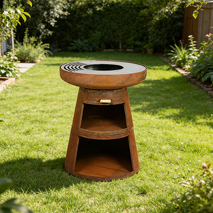 <span class=keywords><strong>Barbacoa</strong></span> de Jardín Fácil de Montar, <span class=keywords><strong>para</strong></span> Camping, con Leña de Pellets de Madera, Bajo Humo, <span class=keywords><strong>Chimenea</strong></span> de Acero al Carbono - Product Image 5
