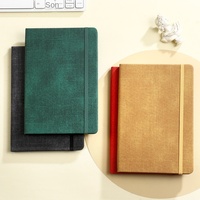 Haute qualité LOGO personnalisable A5 PU cuir cahier bande élastique couverture rigide Agenda fournisseur de cadeaux
