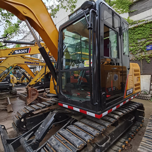 Excavatrice sur chenilles SANY SY75C d'occasion, 7,5 tonnes, modèle 2022, avec moteur, boîte de vitesses, pompe - Matériel pour rapport fourni à la vente - Product Image 3