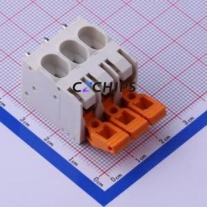 KF206-7.5-3P Spring Terminal Block Through hole Component (THT),P=7.5mm Connector 7.5mm 3P 3 41A - Product Image 1