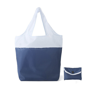 Thiết kế dễ dàng mang theo nhỏ có thể gập lại Pocket <span class=keywords><strong>Tote</strong></span> polyester tái sử dụng gấp Túi mua sắm - Product Image 4