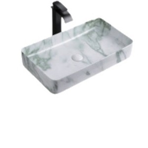 <span class=keywords><strong>Lavabo</strong></span> de Sobremesa Ultrafino Moderno y Sencillo con Impresión por Transferencia de Agua, Sin Orificios, Personalización de Logotipo para Baño o Balcón - Product Image 1