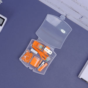 Promocional Bonito Macaron Aprendizagem Transparente Caixa De Plástico Oito Conveniente Escritório Mini Papelaria Grampeador Set - Product Image 5