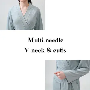 Sunhome China Supplier Promotion Bathrobes Classy Terry Towel Sleepwear Vacation Pajamas Long Sleeve