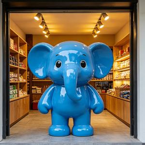 Escultura de Elefante Azul de Resina para Jardín, Moderna, Ecológica, al Mejor <span class=keywords><strong>Precio</strong></span>, Personalizada, de Tamaño Real, para Eventos y Fiestas - Product Image 5