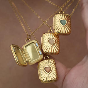 สร้อยคอจี้รูปซองจดหมายชุบทองคำขาวคุณภาพสูง ประดับเพชรซิร์คอนสลักข้อความ You're <span class=keywords><strong>My</strong></span> Soulmate ดีไซน์วินเทจสำหรับผู้หญิง - Product Image 3