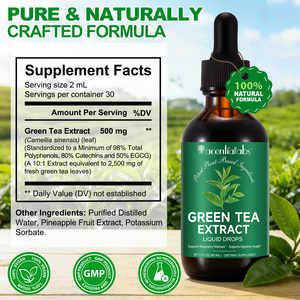 Acentiallabs 60ml Tintura Vegana Senza Alcool Vegetariana di Camelia Sinensis Estratto Naturale di Tè Verde in Gocce Liquide per Uomini e Donne - Product Image 6