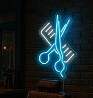 Letrero Luminoso LED Personalizado con Diseño Gráfico de Neón para Peluquería, Tienda, Ventana, Salón de Belleza, Exhibición de Fondo Comercial