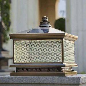 Lámpara Solar de Poste de Aluminio LED para Exteriores, Impermeable, para Pilar, Valla, Puerta, Jardín, Patio, Iluminación de Muelles - Product Image 3
