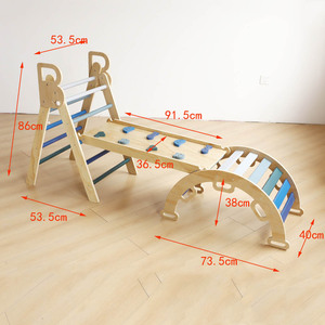 Prix usine Montessori toboggan combinaison toywood intérieur enfant en bas âge jouets d'escalade - Product Image 6