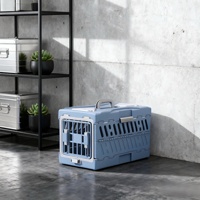 Nouvelle cage de transport pour animaux de compagnie en PP rigide, pliable, réglable et légère, capacité de 10 kg, boîte de transport portable pour chats
