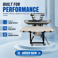 Nouvelle presse à chaud magnétique semi-automatique grand format MYEKOO 80x100, machine pneumatique pour transfert de t-shirts, imprimante à tubes