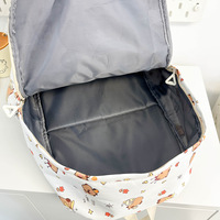 Mochilas Escolares Impermeables de Nailon con Cremallera de Capibara de Dibujos Animados, Lindas y Prácticas, de Gran Capacidad, con Bolsillo para Computadora, Venta al por Mayor para Niños
