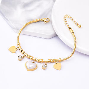 Pulsera de Acero de Titanio con Diseño Geométrico de Estrella de Cinco Puntas y Mariposa Americana <span class=keywords><strong>para</strong></span> Mujer, Joyería Romana que No Destiñe - Product Image 2