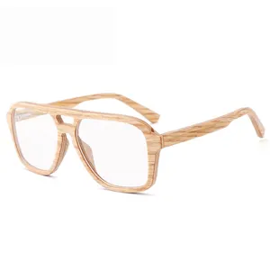 Light Blocking Glasses Optical Spectacle Eyeglasses Frames Custom Logo Fashion Men Women Unisex OEM Handmade Wood Glasses Frame