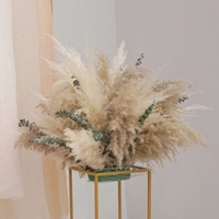 Suspension bricolage toile de fond de mariage décoratif fleur artificielle fleur séchée pampa herbe panneau mariage arc décoration