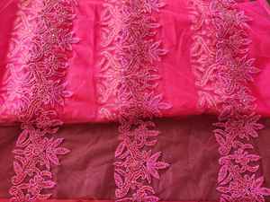 Handmade Heavy Beaded Work Lace Trimmings for Suits and <b>Dupatta</b> Most Selling Product From India at Wholesale Price - Product Image 4