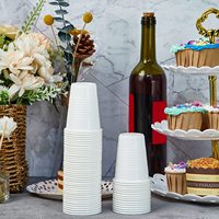 5oz jetables en plastique PS portion tasses en plastique clair boissons thé jus tasses en plastique Portable fruits frais tasses
