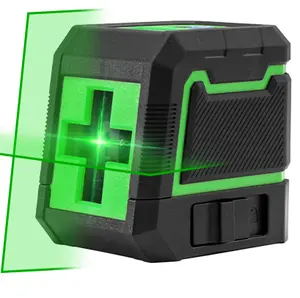 Laser ebene Kleine tragbare Mini starke Licht feine Linie automatische Verkabelung 2 Linie grünes Licht Projektions instrument