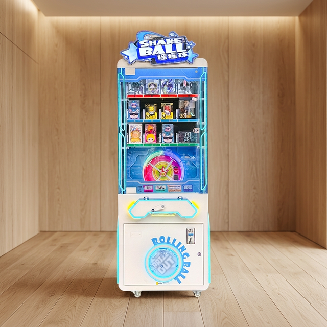 Custom Logo Shake Ball Prize Machine Coin Operated Lucky Ball Twisting Gift Vending Machine for Business Exhibition Carnival