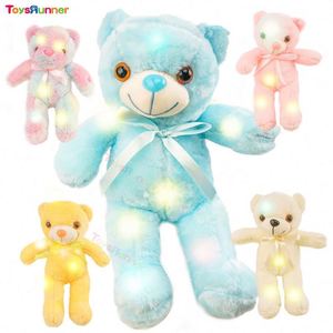 <b>Cute</b> LED Light-Up Teddy <b>Bears</b> Soft Relaxing Animal Toys Unisex Stress Relief Super Soft Plush PP Filling Wholesale - Product Image 6