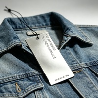 Étiquettes suspendues argentées personnalisées avec logo pour vêtements, avec cordon, gaufrées ou en relief, étiquettes de prix pour vêtements, chemises, chaussures, sacs